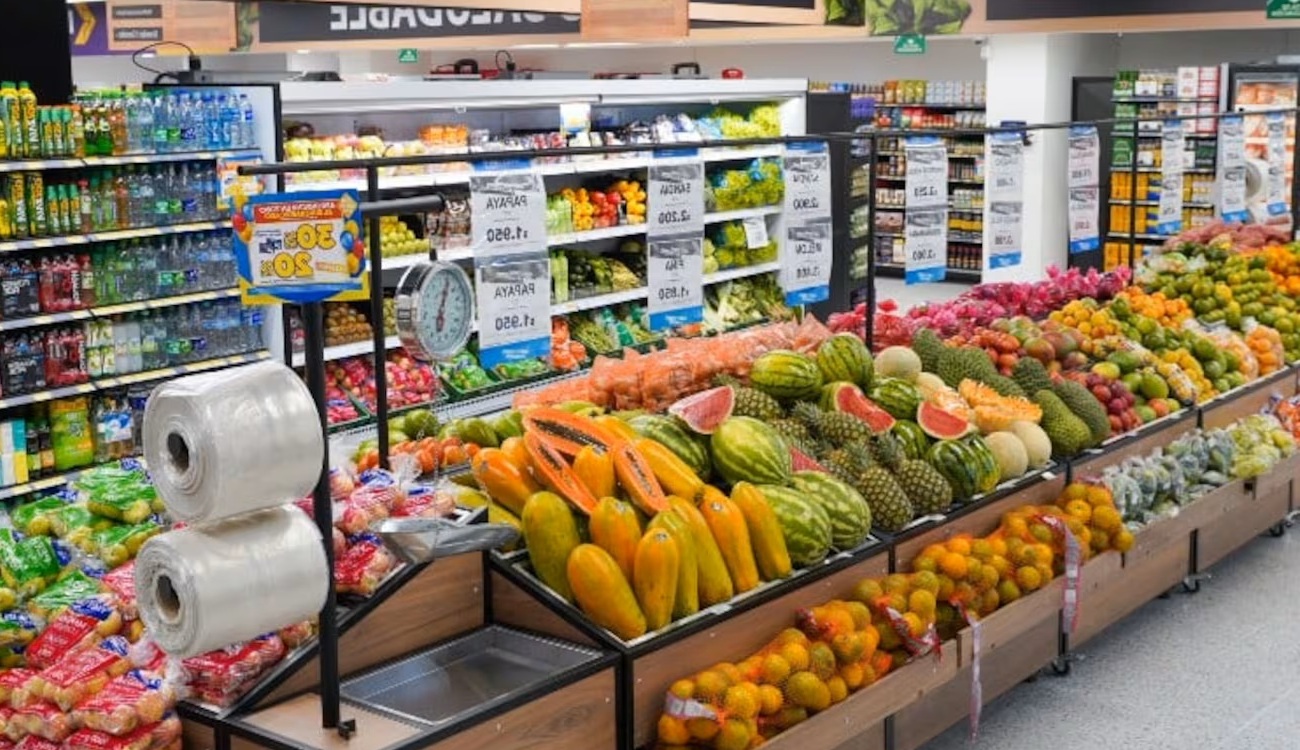Allimentos en un supermercado