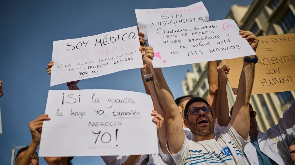 Manifestación de médicos