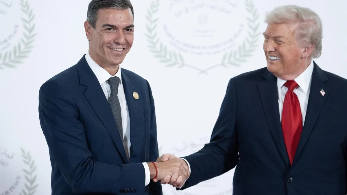 Pedro Sánchez y Donald Trump