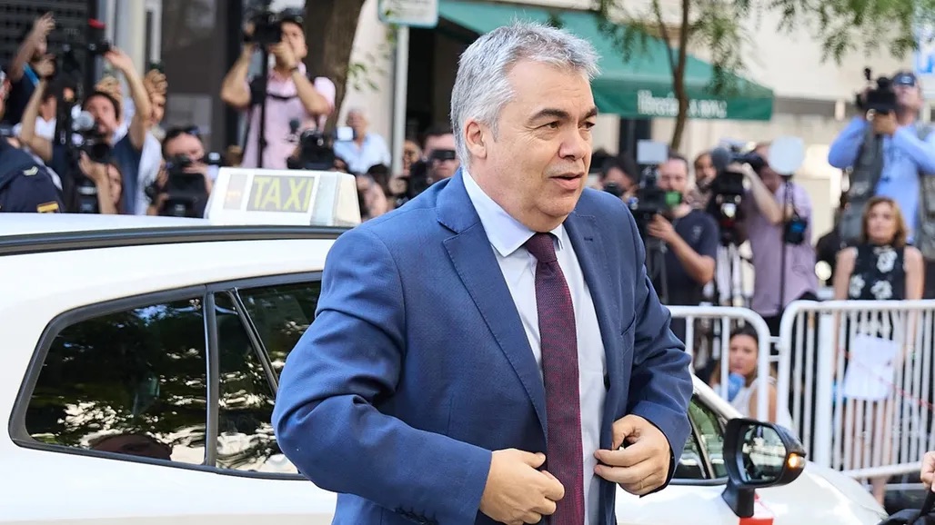 Santos Cerdán a su llegada al Tribunal Supremo