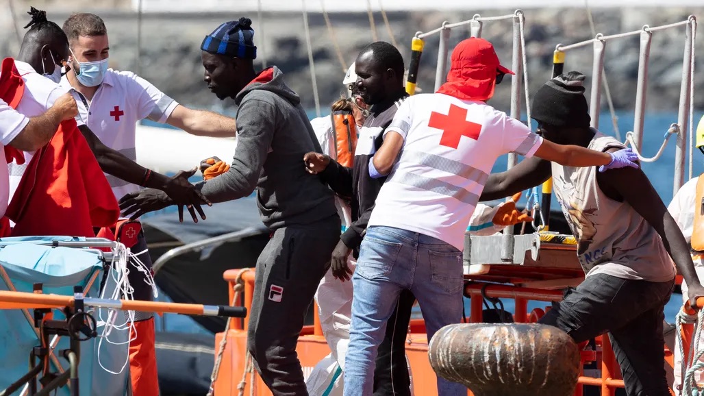 Llegada de migrantes a Gran Canaria